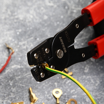 Кримпер HT-202A для обжима неизолированных клемм 0,35-6,0мм² REXANT