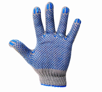 Перчатки х/б с покрытием ПВХ «Актив», 3 нити, 32-34 г