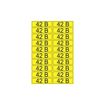 Наклейка знак электробезопасности «42 В» 15х50 мм REXANT (20шт на листе)