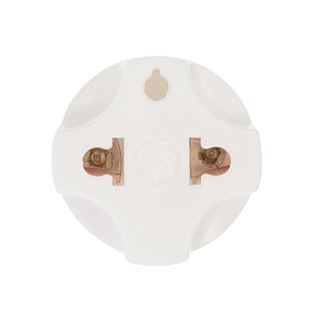 Адаптер сетевой (переходник) с Евро А/F на вилку С1 CEE 7/2 «Питер» 10А б/з белый PROconnect (пакет БОПП 1 шт/уп.)