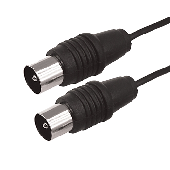 Шнур ТВ штекер - ТВ штекер, 3м, черный REXANT