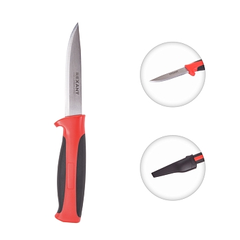 Нож строительный нержавеющая сталь лезвие 90мм REXANT