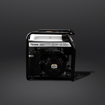 Генератор бензиновый KR8000, 8кВт, 230В, 25л, ручной старт KRANZ