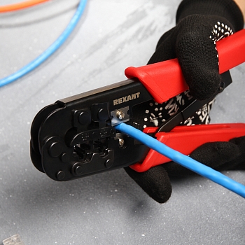 Кримпер HT-568R для обжима 8P8C, 6P6C REXANT