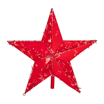 Светодиодная фигура Звезда 100 см, 200 светодиодов, с трубой и подвесом, цвет свечения красный NEON-NIGHT