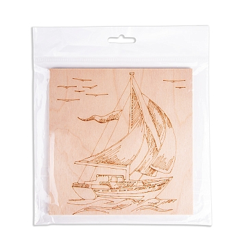 Доска для выжигания «Корабль Парусник», 150х150мм, 1 шт., пакет REXANT