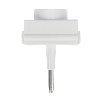 Адаптер сетевой (переходник) с Евро А/F на тонкую вилку С1 «Козья ножка» 10А б/з REXANT