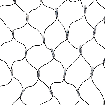 Гирлянда светодиодная Сеть 2х0,7м 176 LED КРАСНЫЙ/СИНИЙ черный ПВХ IP65 свечение с динамикой 230В контроллер в комплекте NEON-NIGHT