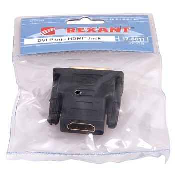 Переходник штекер DVI-I - гнездо HDMI REXANT