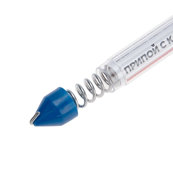 Припой с канифолью, 20г, Ø2мм, (олово 60%, свинец 40%), колба-карандаш REXANT