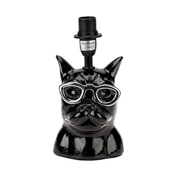 Светильник декоративный настольный МОБИ "Бульдог", с цоколем Е14, 40Вт, цвет черный REXANT