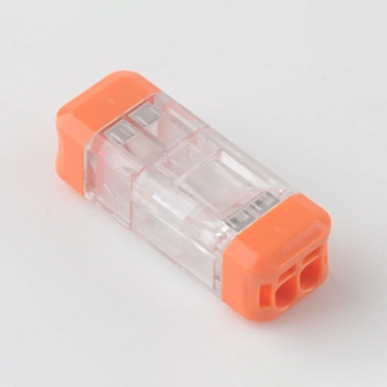 Экспресс-клемма СМК 2273-202R проходная разъемная 2 полюса 0,5-2,5мм² (50 шт/уп) REXANT