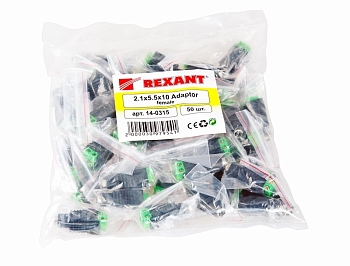 Разъем питания DC гнездо 2,1х5,5 с клеммной колодкой REXANT