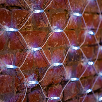 Гирлянда светодиодная Сеть 2x3м 432 LED БЕЛЫЙ белый каучук IP67 постоянное свечение 230В блок в комплекте NEON-NIGHT