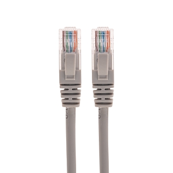 Патч-корд U/UTP, CAT 5e, RJ45-RJ45, 26AWG, LSZH, серый, 5м REXANT