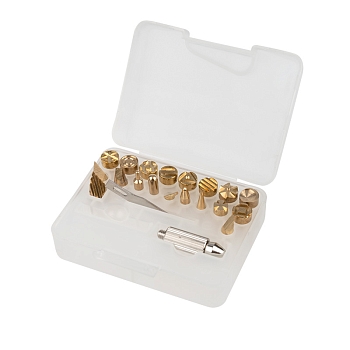 Выжигатель (набор паяльник - выжигатель), пирограф, 30/50Вт, 230В, 420-500°C, 21 насадка + подставка, коробка REXANT