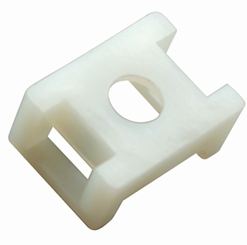 Площадка для крепления стяжки 22x16х4 мм, белая (100 шт/уп) REXANT