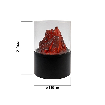 Декоративный светильник Лава Ø 15х21 см, батарейки 3хАА (не в комплекте)