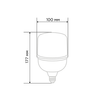 Лампа светодиодная высокомощная 30Вт E27 (+переходник E40) 2850Лм 6500K REXANT