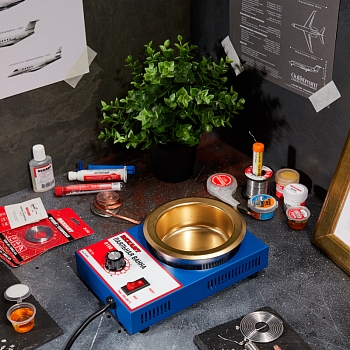 Паяльная ванна, модель R100, 300Вт, ø100мм, 200-480 °C REXANT