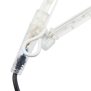 Фигура Звездочка цвет ТЕПЛЫЙ БЕЛЫЙ, размер 30x28 см NEON-NIGHT