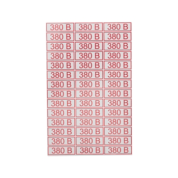 Наклейка знак электробезопасности «380 В»10х30мм (42 шт. на листе, 5 листов) REXANT