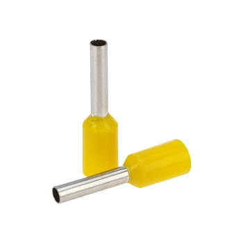 Наконечник штыревой втулочный изолированный F-8 мм 1 мм² (НШВи 1.0-8) желтый REXANT
