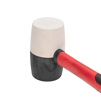 Киянка резиновая 680 г, черно-белая резина, фибергласовая рукоятка KRANZ