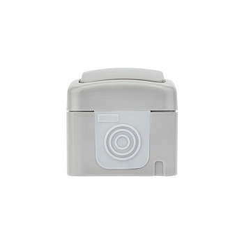 Выключатель одноклавишный Mini OG IP54 о/у, серый KRANZ