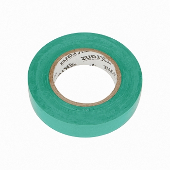 Изолента ПВХ 0,13х15мм, 25м, зеленая KRANZ