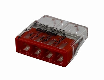 2273-244 Экспресс-клемма с пастой 4-проводная до 2,5 мм², (100 шт./уп.) WAGO