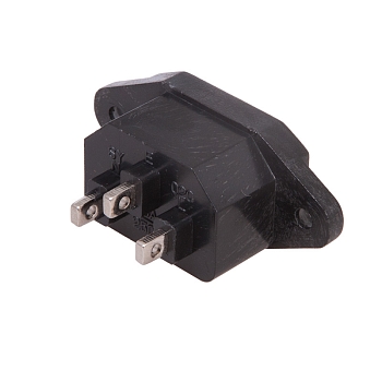 Сетевое гнездо на корпус (1 шт. ) (пакет БОПП) REXANT