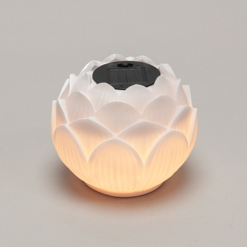 Светильник садовый Лотос, 3000К, 15см, встроенный аккумулятор, солнечная панель, коллекция Пекин REXANT