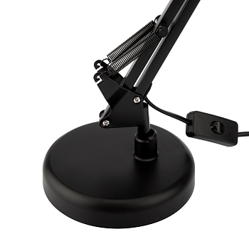 Светильник настольный REXANT Рубикон на металлической стойке с основанием, с цоколем Е27, 60 Вт, цвет антрацит