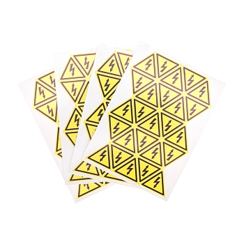 Наклейка знак электробезопасности «Опасность поражения электротоком» 25х25х25мм 100 шт. REXANT