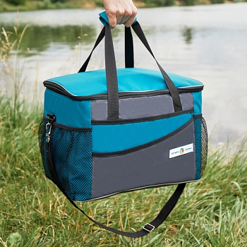 Сумка-холодильник (термосумка) 20л, 2 слоя утепления ЧЕТЫРЕ СЕЗОНА