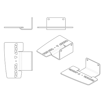 Кронштейн для PlayStation5, настенный, белый REXANT