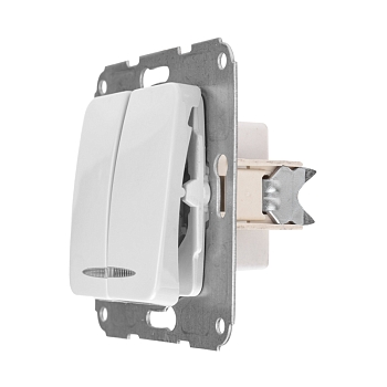 DEA Выключатель 2кл (инд) с/у 10А мех. Бел KRANZ