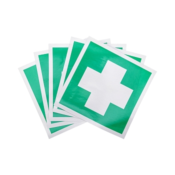 Наклейка знак медицинского  назначения "Аптечка первой медицинской помощи"200*200 мм Rexant