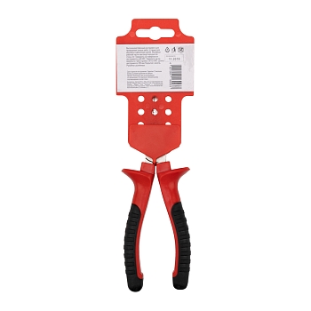 Тонкогубцы изогнутые 200мм никелированные, двухкомпонентные рукоятки REXANT