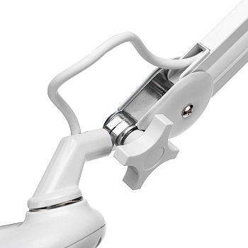 Лупа на струбцине круглая 5D с подсветкой 84 SMD LED, ø178мм, белая REXANT