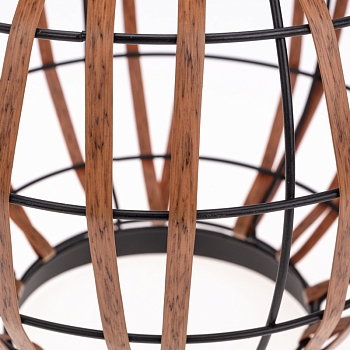 Светильник садовый Бамбук, 29,5см, 3000К, встроенный аккумулятор, солнечная панель, коллекция Бали REXANT