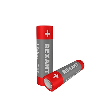 Аккумулятор Li-ion 18650, 3,7В, 3000мАч, без платы защиты, плоский контакт, 2 шт, блистер REXANT