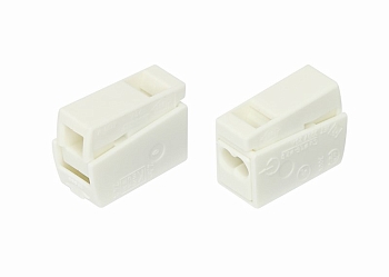 224-112 Клемма для осветительного оборудования  (1,0-2,5)X2/(0,5-2,5) мм², белая (100 шт./уп.) WAGO