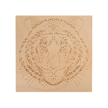 Доски для выжигания «Для мальчиков», 150х150мм, набор 5 шт. (тигр, самолет, машина, парусник, космос) пакет REXANT