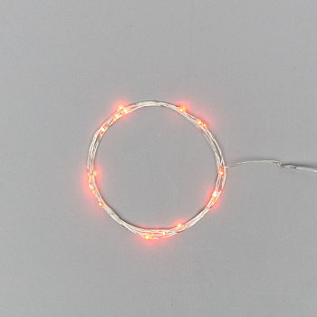 Гирлянда светодиодная Роса 2м, 20LED, КРАСНЫЙ, IP20, 2хCR2032 в комплекте NEON-NIGHT