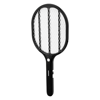 Мухобойка электрическая RX-460 Black, с фонариком и аккумулятором REXANT