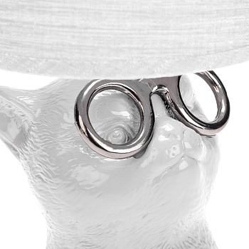 Светильник декоративный "Кот в очках", цоколь Е14, 40Вт, белый REXANT