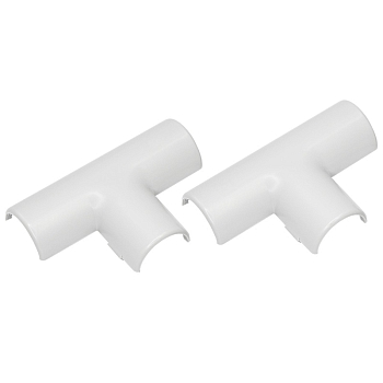 Тройник соединительный для трубы ø25мм, серый IP40 (50 шт/уп) REXANT