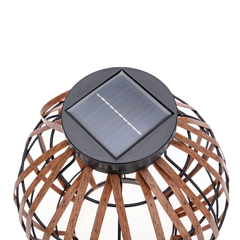 Светильник садовый Бамбук, 29см, 3000К, встроенный аккумулятор, солнечная панель, коллекция Бали REXANT